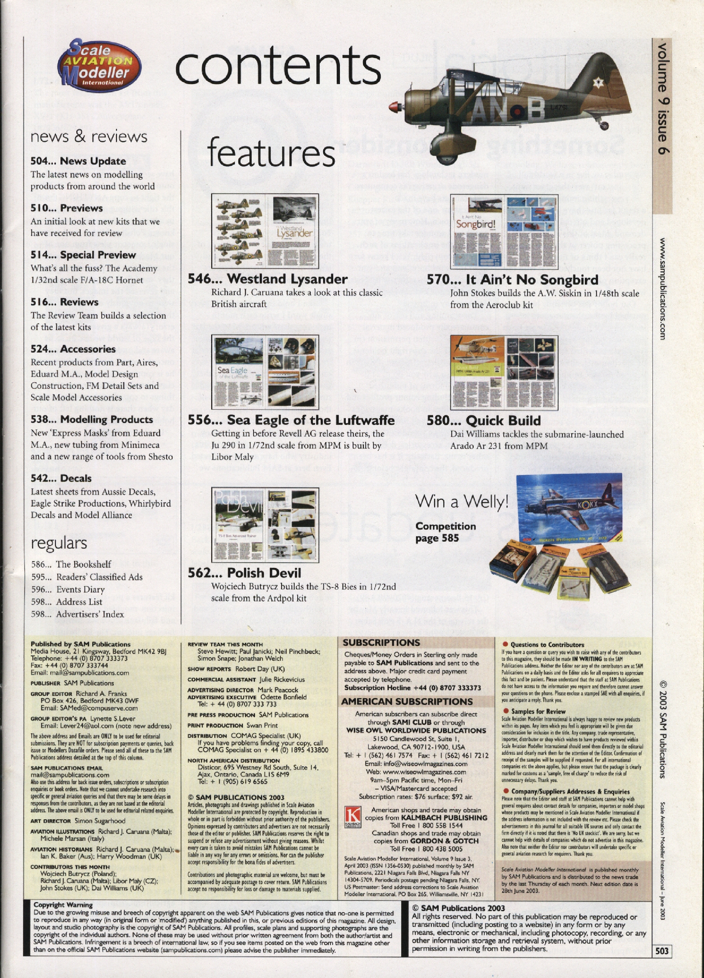 Scale Aviation Modeller International 2003-06